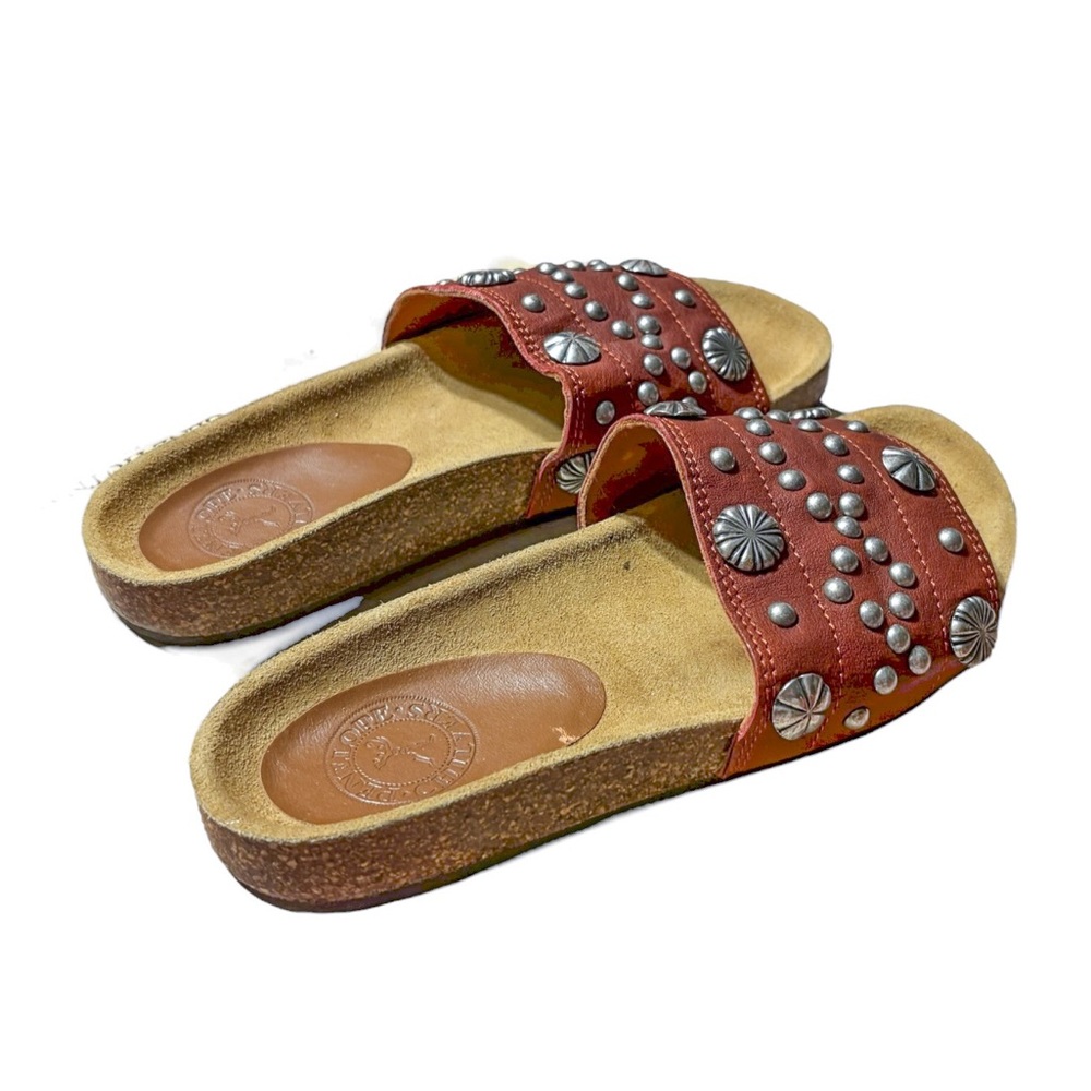 Penelope Chilvers Sol Stud Leather Slides - Picture 4 of 9